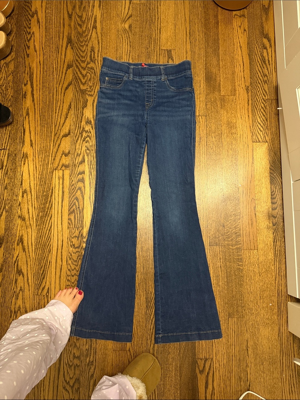 SPANX Dark Indigo Flare Jeans